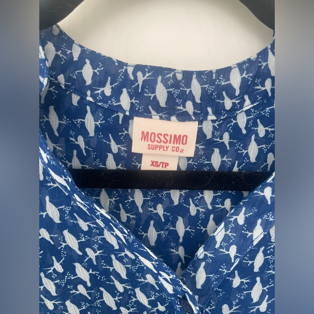 Mossimo Bird Tunic Top XS - Picture 4 of 4